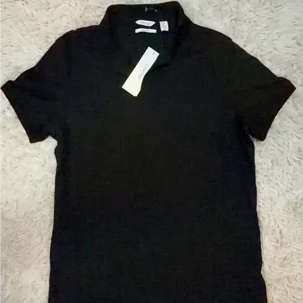 Calvin Klein Black Men's Polo Shirt